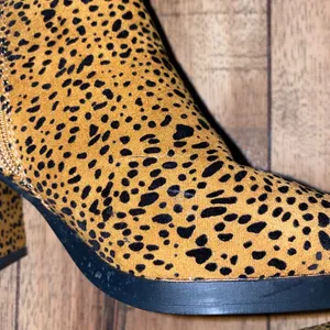leopard print booties thumbnail 5