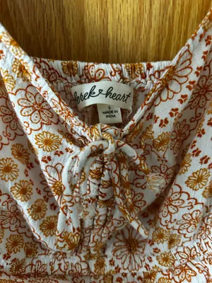 Floral midi dress Orange thumbnail 2
