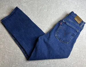 Women's Levi's 26x27 Premium Wide Leg Big E Button Fly‎ Jeans thumbnail 1