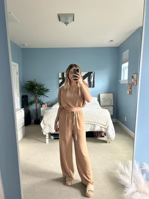Vestique tan two piece set thumbnail 2