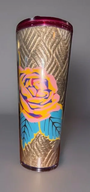 Starbucks 24 OZ Rose Print 2020 Limited Edition thumbnail 1