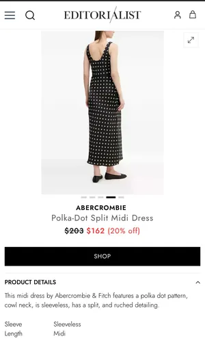 Abercrombie Dress Midi Satin thumbnail 5