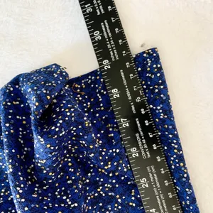 Max Studio Smocked Waist Jumpsuit Womens‎ Size S Blue Floral Ruffle Cap Sleeve thumbnail 3