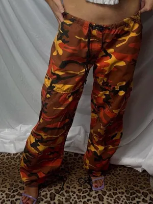 Rothco Y2K Savage Orange Camo Low Rise Cargo Pants thumbnail 4