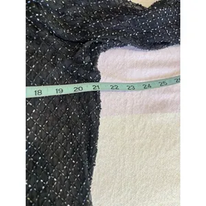 Stenay Black Silk Full Bead Gown & Jacket Sz 14 Adj Straps Lined Sparkle Formal thumbnail 15