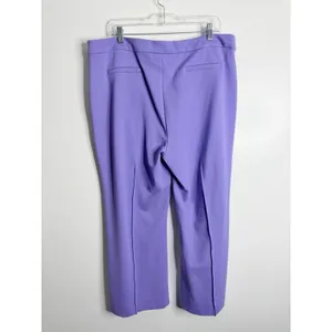 On 34th‎ Purple Wide Leg Trouser Pant Center Seam XXL Quiet luxury Minimalist thumbnail 2