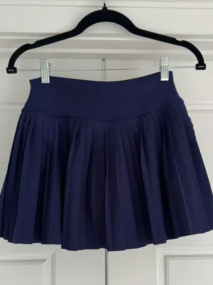 Navy Pleated Tennis Skort thumbnail 2