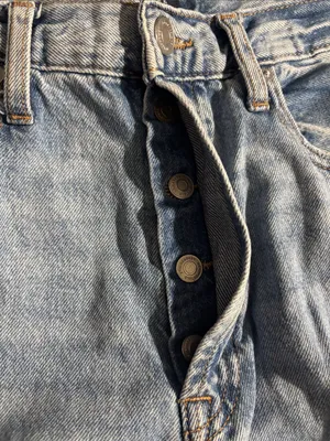 Aeropostale Jeans Low Rise Skater Straight Leg Light Wash Distressed Size 14 thumbnail 4