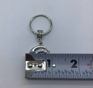 New sun and moon silver or gray dangle keychain thumbnail 4