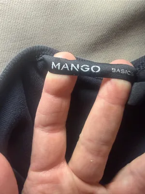 Mango Baby Tee Y2K Black Goth Grunge Small. thumbnail 6