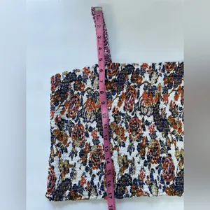 ANTHROPOLOGIE Verona Smocked Pajama Lounge Top Paisley Floral Crop Modal Size XL thumbnail 14