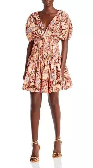 A.L.C. Luna Smocked Split-Sleeve Mini Dress 2 thumbnail 12