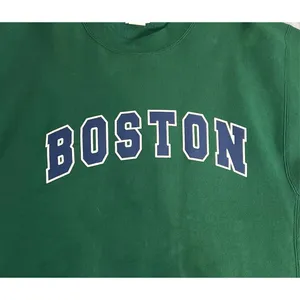 Women’s Crewneck “Boston” Pullover Sweatershirt Green XL thumbnail 9