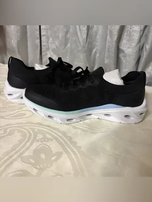 NWT- Skechers Women’s Black Knit Slip-On Sneakers with laces thumbnail 11