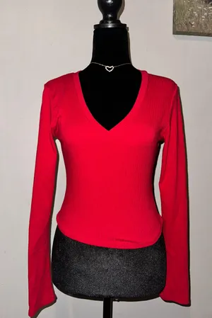 Long Sleeve Crop Top thumbnail 1