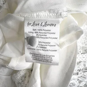 For Love and Lemons White Lace Floral Choker Neck Harriet Mini Dress Medium NWT thumbnail 8