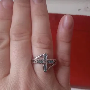 Cross Ring Size 8 NWT Silver thumbnail 7