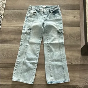 Super Cute Womens Pacsun Light Blue Low Rise Jeans thumbnail 1