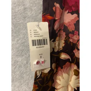 By Anthropologie Floral Flare Pants Womens‎ 8 NWT High Rise Wide Leg Satin Multi thumbnail 6