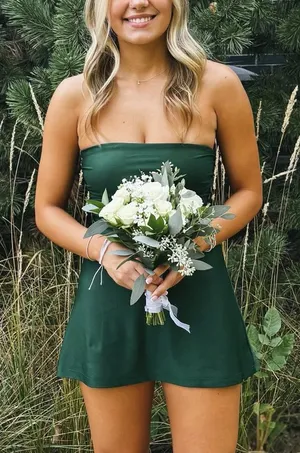 Green Windsor Emerald Dress Satin thumbnail 1