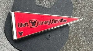 2010 WDW Walt Disney World Red Flag Pennant Hidden Mickey Trading Pin Vintage thumbnail 1