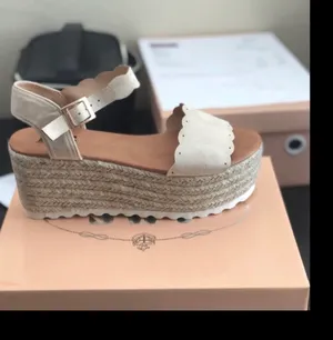 Nude Scalloped espadrille Tan Size 10 thumbnail 5