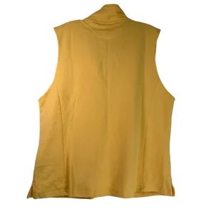 Southpointe Womens 2XL Mustard Yellow Full Zip Mock Neck Cotton Blend Vest thumbnail 2