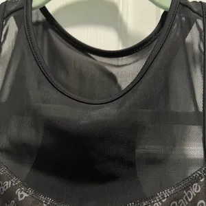 Puma x Barbie Women’s Size XS Crop Top Mesh straps Peekaboo Window Barbie logo thumbnail 3