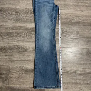 Aeropostale‎ Womens High Rise Flare Jeans 24x31 in Medium Wash Blue Size 2 Boho thumbnail 10
