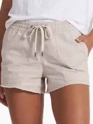 Sold out nwt new women’s xxl vuori vintage ripstop shorts beige suede thumbnail 1