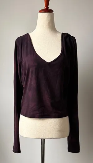 lululemon athletica Aligh Long Sleeve Top - Diamond Dye Size 12 thumbnail 1