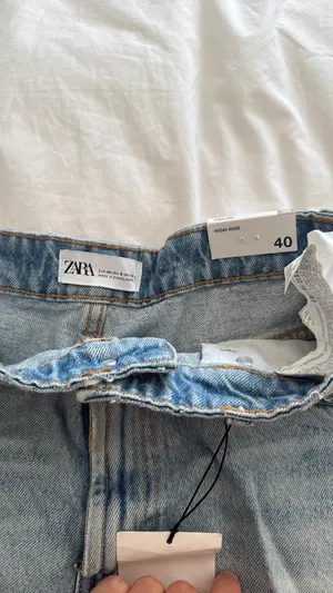 ZARA Denim Shorts High-Rise thumbnail 3