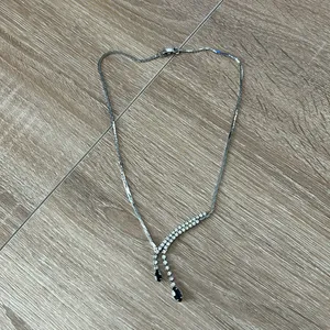 Rhinestone necklace Silver thumbnail 2