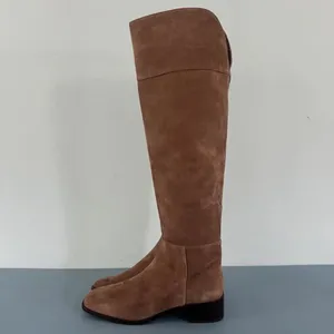 Antonio Melani Rilee Brown Suede‎ Over The Knee Tall Dress Boots thumbnail 6