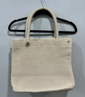 The Sak Crochet Tote Bag One Size Beige thumbnail 1
