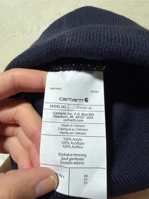 Carhartt NWT Navy Beanie with Bright Blue Polar Plunge Logo thumbnail 3