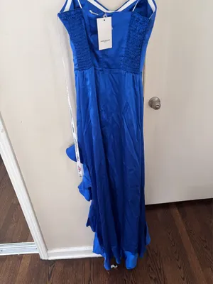 BRAND NEW Amanda Uprichard Cobalt Blue Maxi Dress thumbnail 4