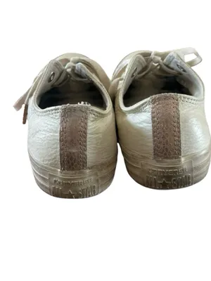 Converse Chuck Taylor All Star low-top sneakers in ivory leather Size 8 Women’s thumbnail 6