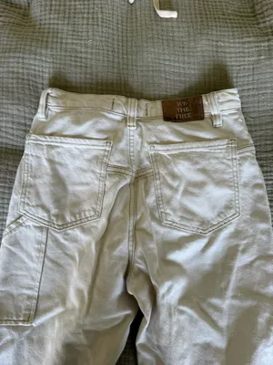 Off white Relaxed Free People Jeans thumbnail 4