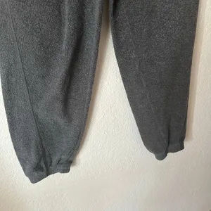 Aerie Sherpa Fleece Corset Jogger Dark Gray Size Small thumbnail 6