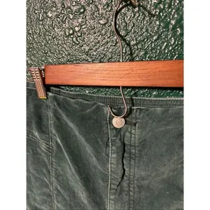 Free People Green High Rise Corduroy Flared Pants Sz 28 thumbnail 3