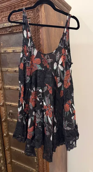Free people she swings lace trapeze slip dress nwot thumbnail 1