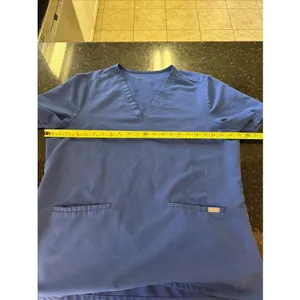 figs casma three-pocket scrub top Women's Sz 2XL Blue 3453 XXL Nurse Doctor READ thumbnail 4