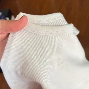 Aritzia TNA White High Neck Ribbed Cutoff Tank Top thumbnail 3
