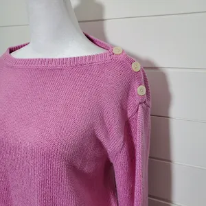 Lauren Ralph Lauren Light‎ Pink Cable Knit Pullover Sweater. Size: XL thumbnail 2