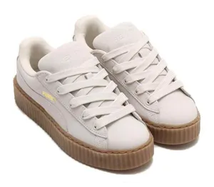 Puma Women's White‎ and Tan Sneakers thumbnail 1