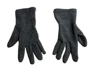 Grey Gray Fleece Womens Gloves Winter Cold weather Gear In good conditon. thumbnail 1