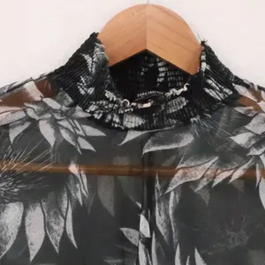 Zara Trafaluc Sheer‎ Mesh Top Whimsigoth Dark Fairy Grunge Bell Sleeve Size S thumbnail 3