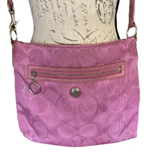 Coach Purple Signature CC Crossbody Purse F14872 thumbnail 3