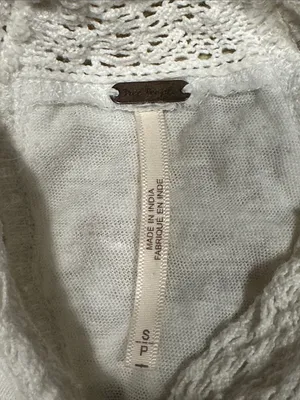 Free People Costa Eyelet Top Sz S thumbnail 8